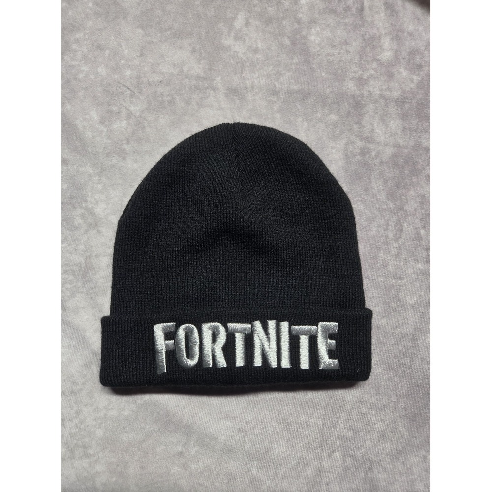 FORTNITE Beanie Kids Teens Adults Gaming Hat One Size Black Beanie Toboggan